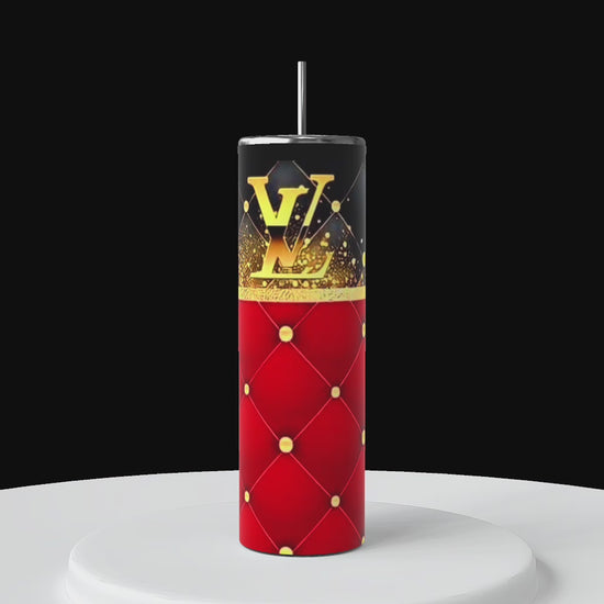 Red Louis Vuitton tumbler 